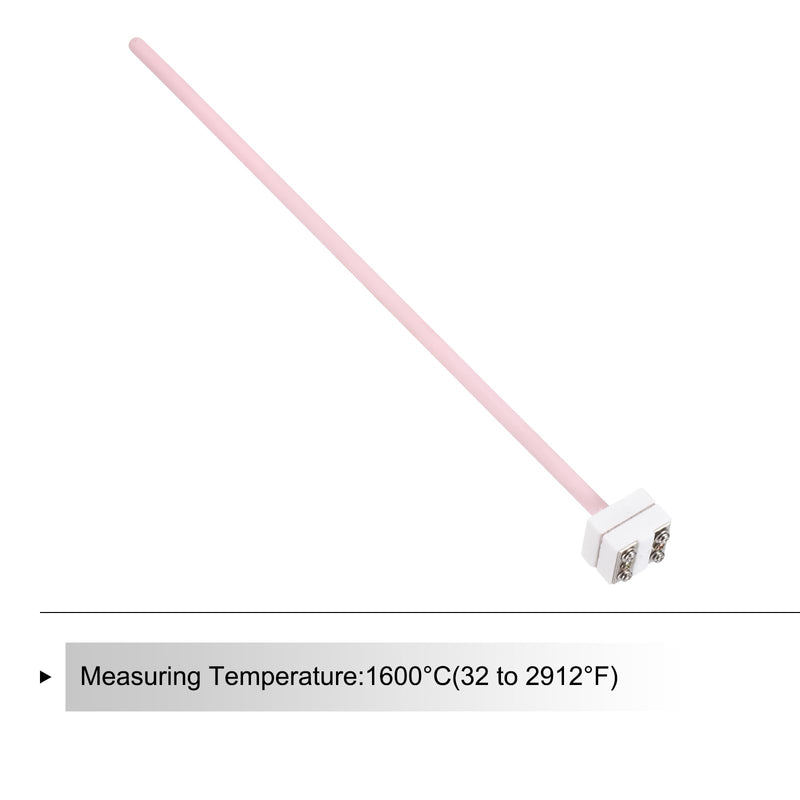 MECCANIXITY WRP-100 Furnace Thermocouple 1600°C Platinum Rhodium S Type Temperature Sensor Probe for Muffle Furnace Oven, 8x250mm