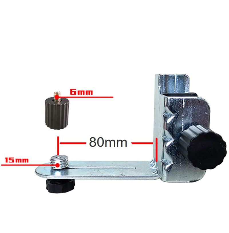 Laser Level Bracket for Telescoping Pole for Rotary and Line Laser Levels | Adjustable 1/4" and 5/8" Mount Adapter Line Laser Positioning Base
