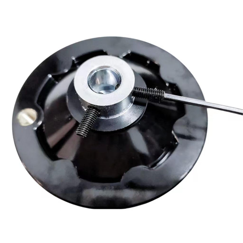 4 "metal handwheel is suitable for turning the 1/2" shaft of the CNC with a bench saw drill machine lathe. The round handwheel crank is equipped with a set screw and removal handle 1pack,black