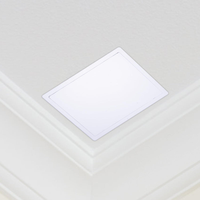 Suteck Plumbing Access Panel for Drywall Ceiling 12 x 16 Inch Reinforced Plastic Wall Access Doors Removable Hinged White 12x16 inch