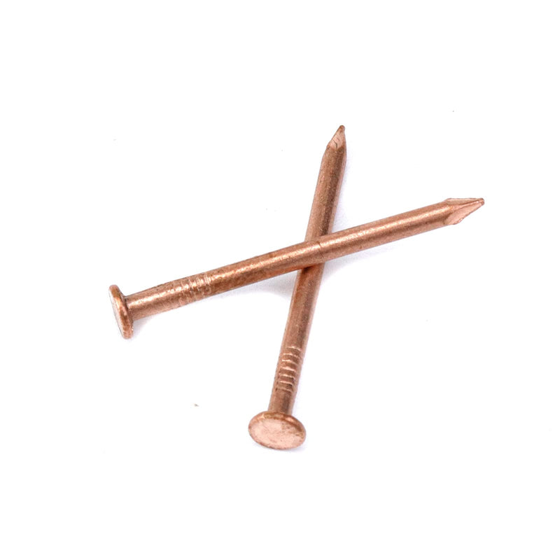 MY MIRONEY 20 Pack 1.5 Inch Copper Nails Solid Copper Nail Spikes for Slating & Roofing 1.5"
