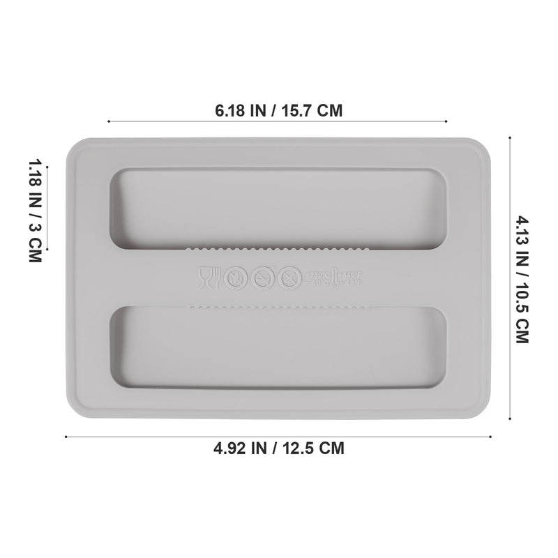 CALLARON Toaster Cover 2 Slice Toaster Dust Cover Silicone Bread Machine Cover Kitchen Bread Maker Lid Reusable Top Cover for Bread Sandwich Machine 6.17x4.13inch
