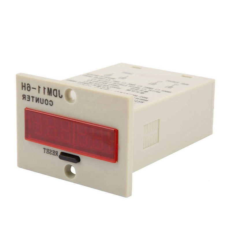 Hilitand 6 Digit Electronic Counter, JDM11-6H, Black, DC 12V/24V/36V