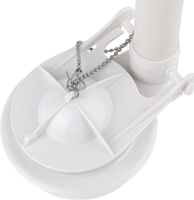One Piece 3-Inch Toilet Flush Valve Repair Kit for Toilets with Flapper and Chain - Easy to Install