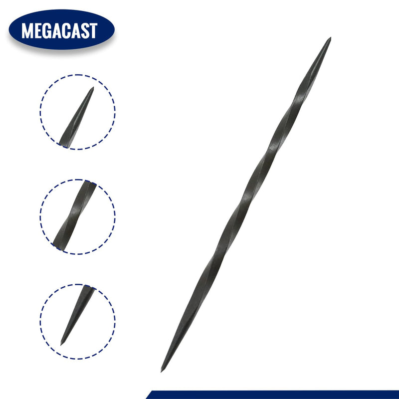 High Precision Double Ended Steel Scribe and Etching Tool with Twist Grip, 6.5 Dual-Tip Metal Marking & Layout Tool for Craftsmen