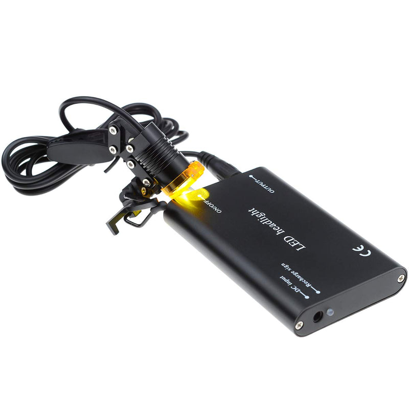 3W Portable Black Dental LED Headlight, Head Light, Headlamp With Filter for Dental Surgical Medical Binocular Loupe