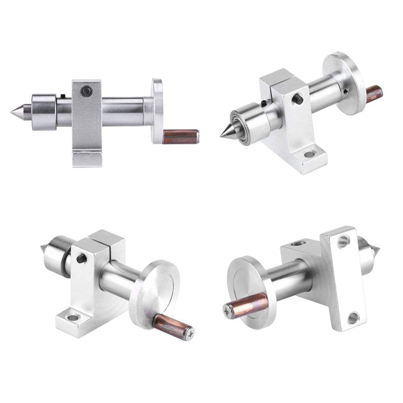 Double Bearing Live Center,Mini Lathe Telescopic Taper Revolving Centre,Adjustable Holing Depth,Good Heat ,High Mechanical Strength,for Woodworking or Lathe Machine