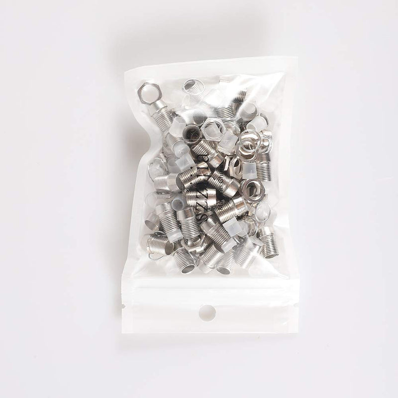 5mm Chrome Metal Light Emitting Diode LED Bezel Holder Panel Display (Pack of 50)