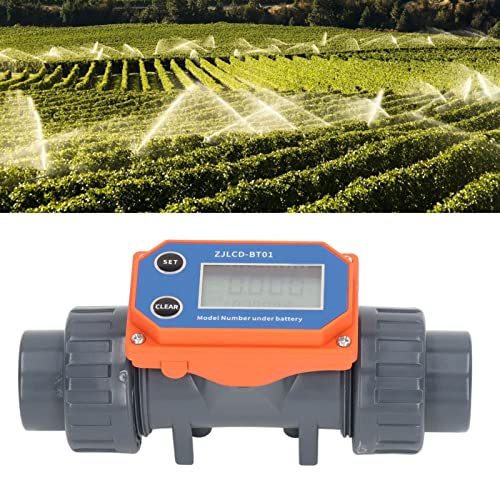 Digital Display Water Flowmeter UPVC for Farmland Irrigation and Fish Pond 10-150 L/min