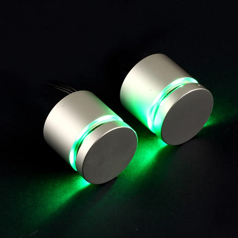 RGB Sign Standoffs, Acrylic LED Lighted Mounts for Signage, Advertising and Display, with Remote Control, 1.3" × 1", Pack of 4 RGB Standoffs with 1 UL Power