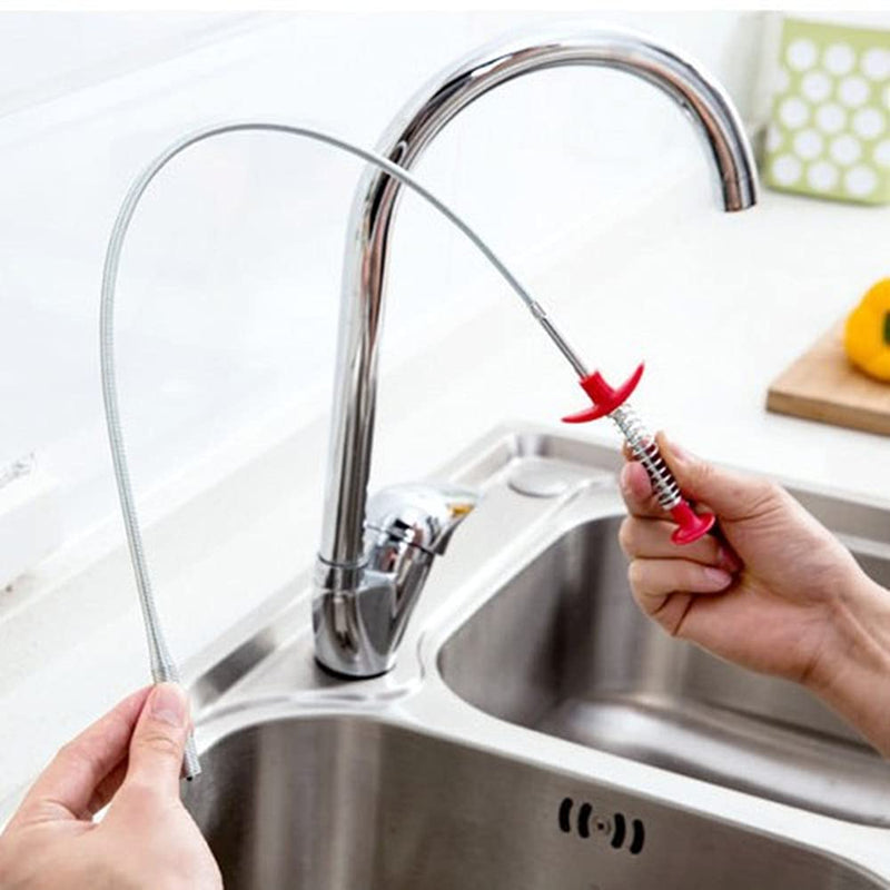 ALINNA Flexible Grabber Claw Pick Up Reacher Tool with 4 Claws Bendable Hose Pickup Reaching Assist Tool for Litter Pick, Home Sink, Drains, Toilet(24 Inches) 1 Pack