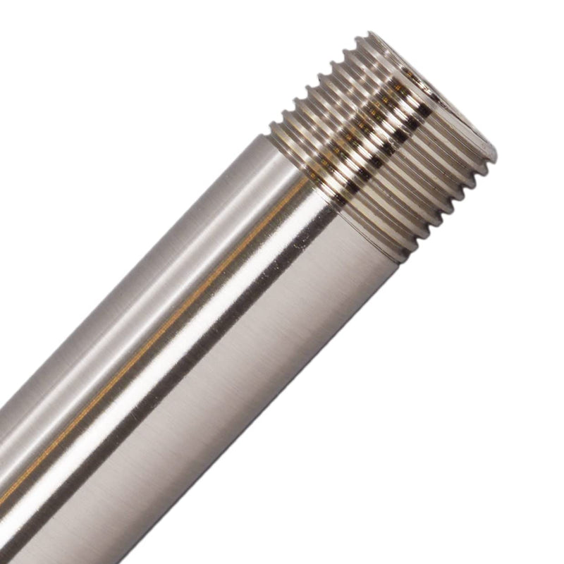 Westbrass A3636A-07 1/2" IPS x 36" Round Ceiling Mount Shower Arm with Flange, Satin Nickel