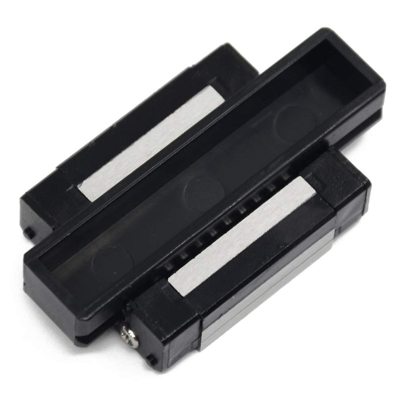 Black MGN12C Carriage Block with Anti-Fall Strips for 12mm MGN12 Linear Motion Slide Rail Guide MGN12C Block