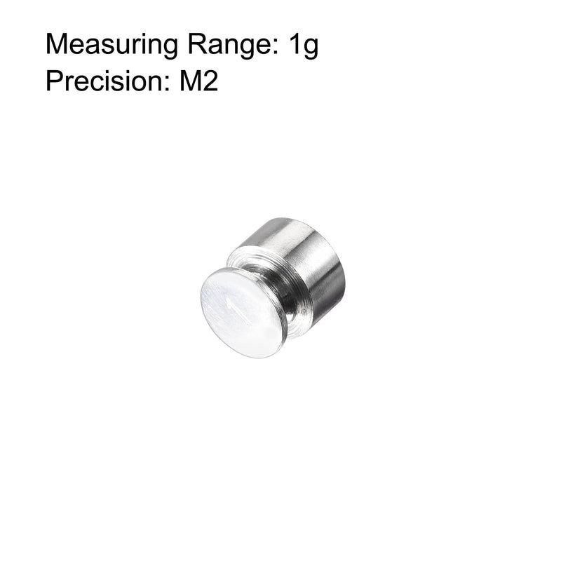 uxcell M2 Steel Calibration Weight Chrome Plated 1g for Balances Digital Scales