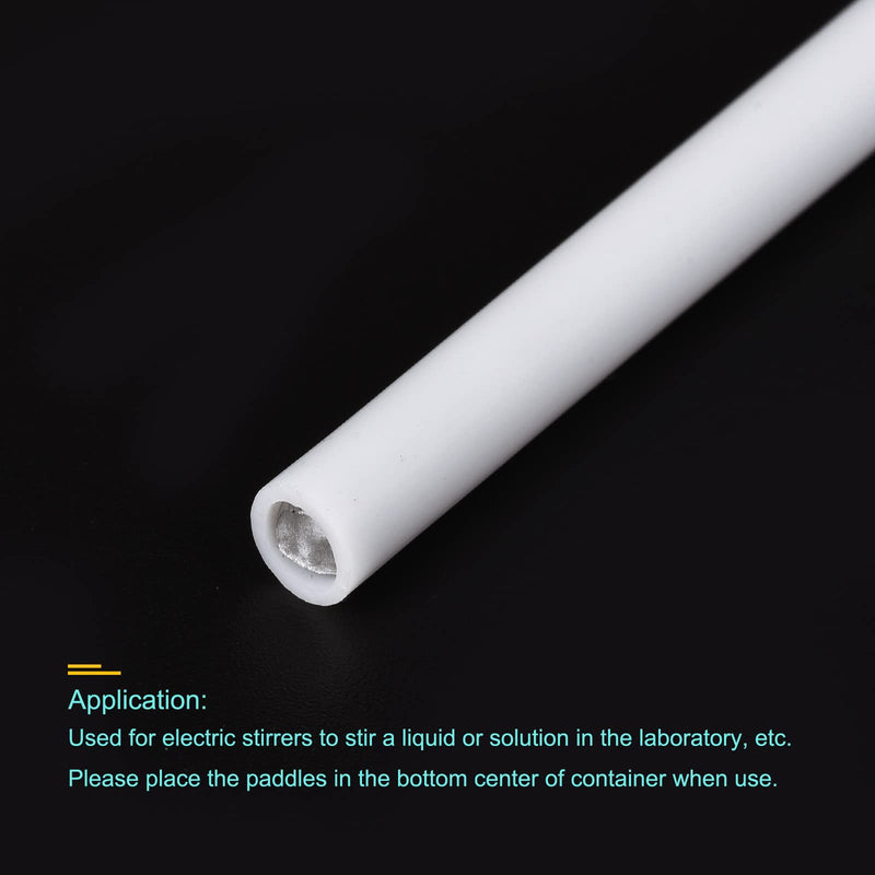 MECCANIXITY PTFE Electric Stirring Rod 620mm Length Overhead Stirrer Mixer Shaft with Foldable Paddle for Lab