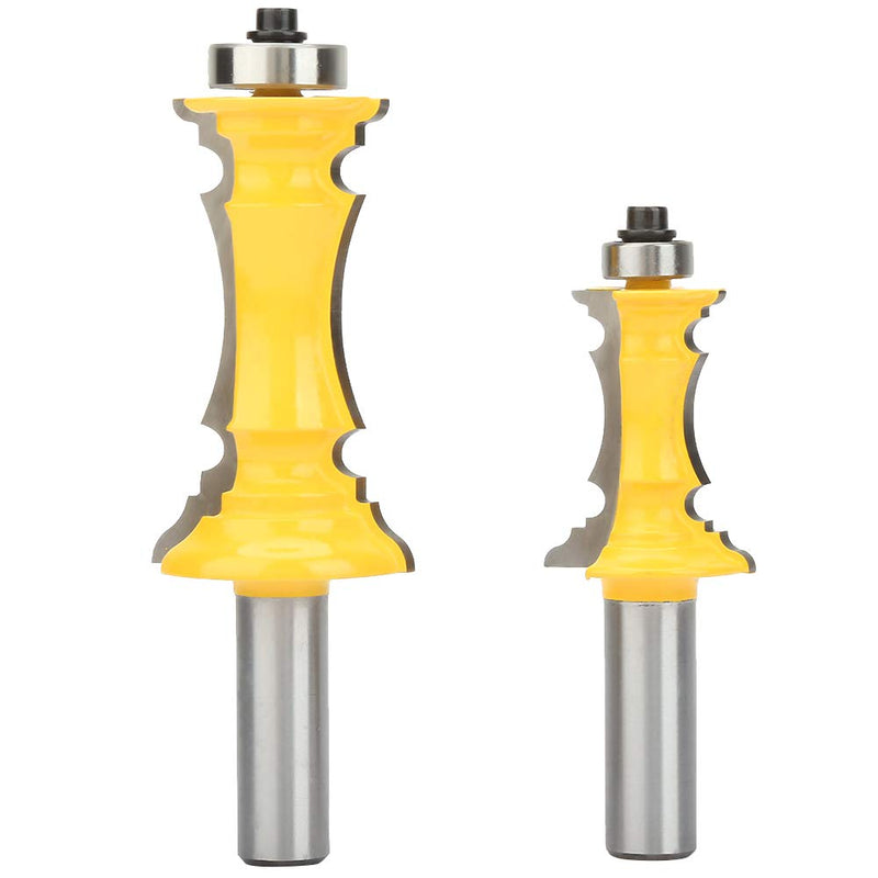 1/2 Inch Crown Molding Router Bits, Set of 2 Shank Woodworking Milling Carbide Cutter, Precise Crown Molding Tool