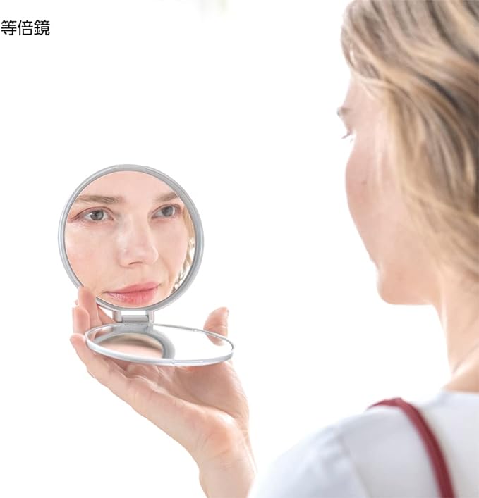 Napure Mirror, Double Sided Compact Mirror, 7x Magnifier, Cosmetic Mirror, Hand Mirror, Respect for the Aged Day, Mother's Day, Gift - NewNest Australia