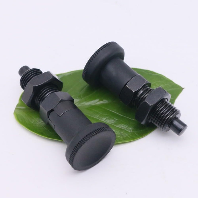 Push Fit Ball Nose Spring Plunger, Carbon Steel Self Locking Indexing Plunger Spring Knob Plunger Positioning Pins Lock Pin Bolt Self Locking Indexing Pin with Lock Nut (M10) M10 - NewNest Australia