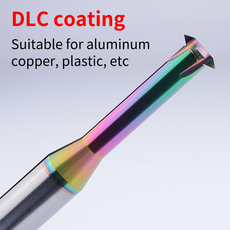 Metric Carbide Thread Mill Cutters for Aluminum d2.35 d3.15 d4.0 d4.8 d6.0 NFC-D2.35/D3.15/D4.0/D4.8/D6.0