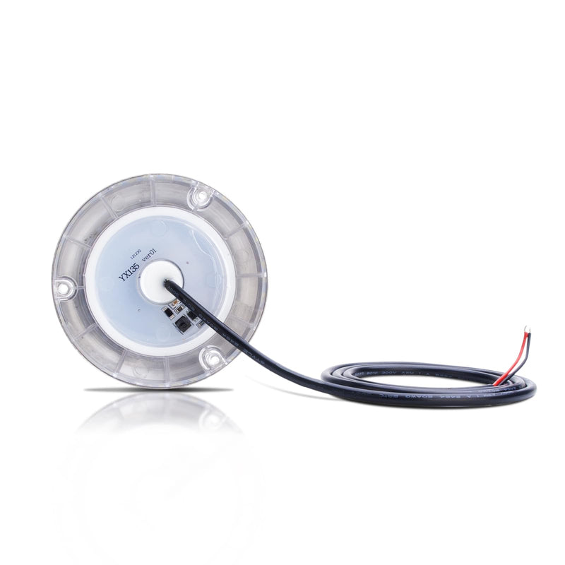 LED Underwater Light for Boats 316 Stainless Steel Boat Transom Mount Light, Waterproof LED Lights/Marine Lights 10-30V，for Stern Interior Navigation Deck Courtesy Night Fishing (White) White