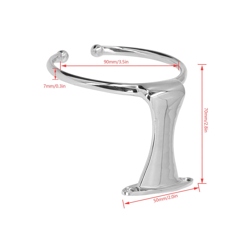 Yctze Boat Ring Cup Holder Drink Holder Boat Ring Drink Holder Marine 316 Stainless Steel Ring Cup Holder for Yacht Truck Popular
