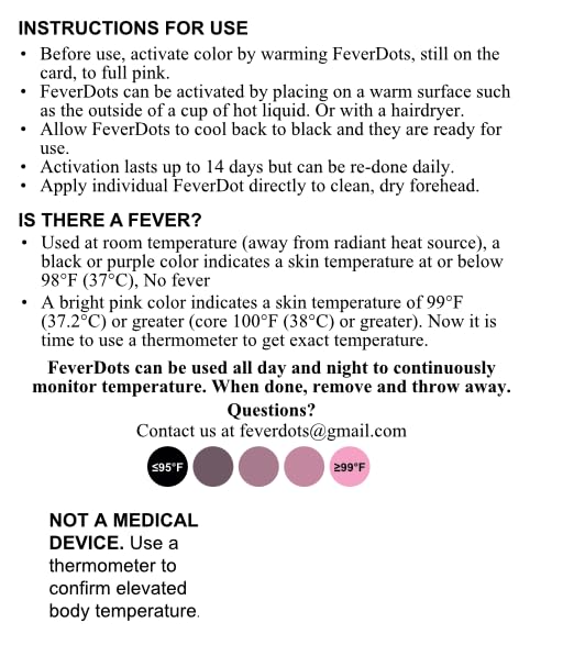Fever Alert Stickers in Shapes and Hearts (Variety Shapes, 16 Count) Variety Shapes, 16 count