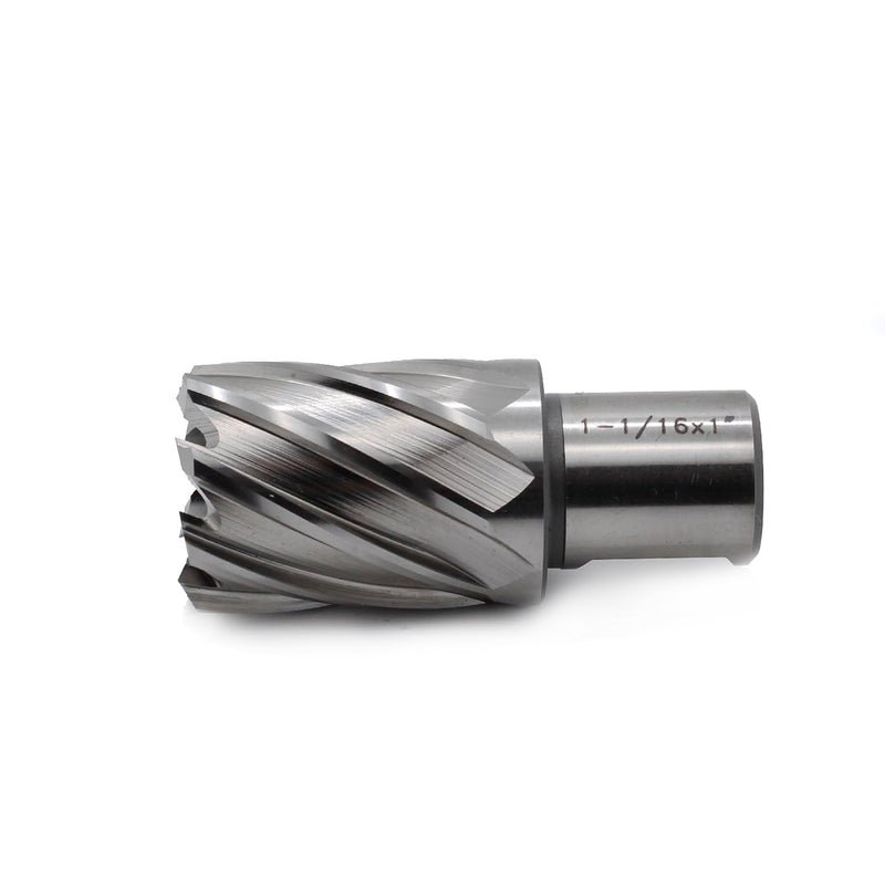OSCARBIDE 1-1/16" x 1" HSS Annular Cutter 3/4" Weldon Shank Mag Drill Bit | 2 Flat | 1-1/16"Cutting Diameter | 1"Cutting Depth | Burr-Free Holes | Rapid Chip Removal | 10x Faster Than Twist Drills