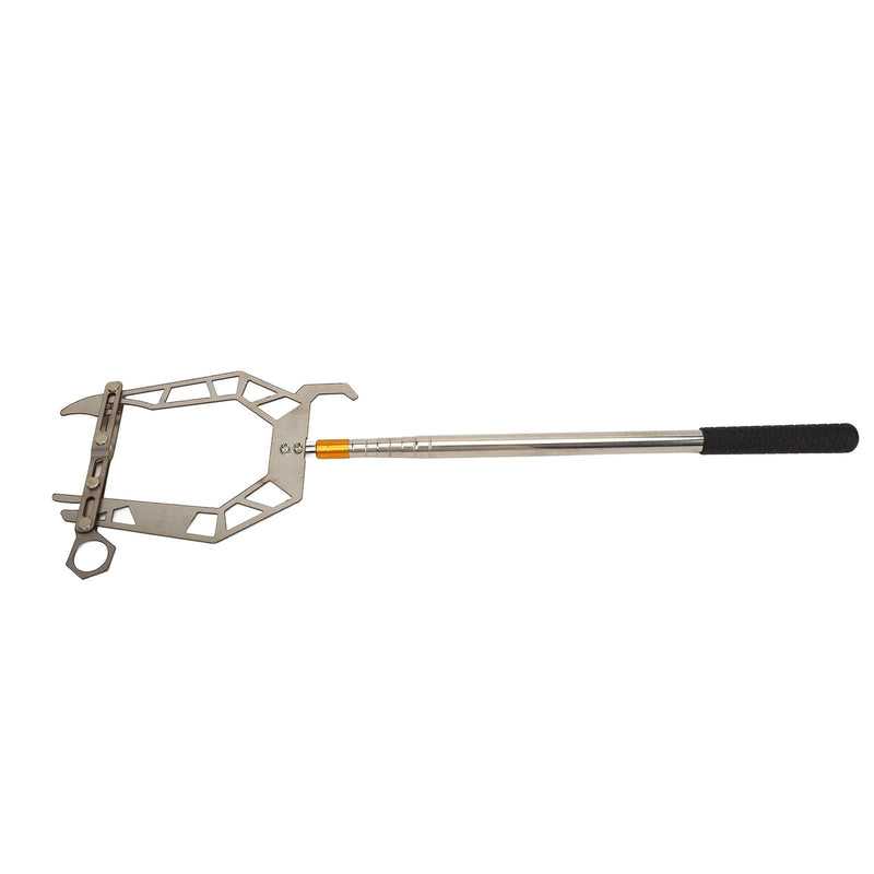 EVGATSAUTO Mooring Rope Dock Threader, Stainless Steel U-Type Cable Wire Guider with Telescopic Rod, Ship Parking Tool