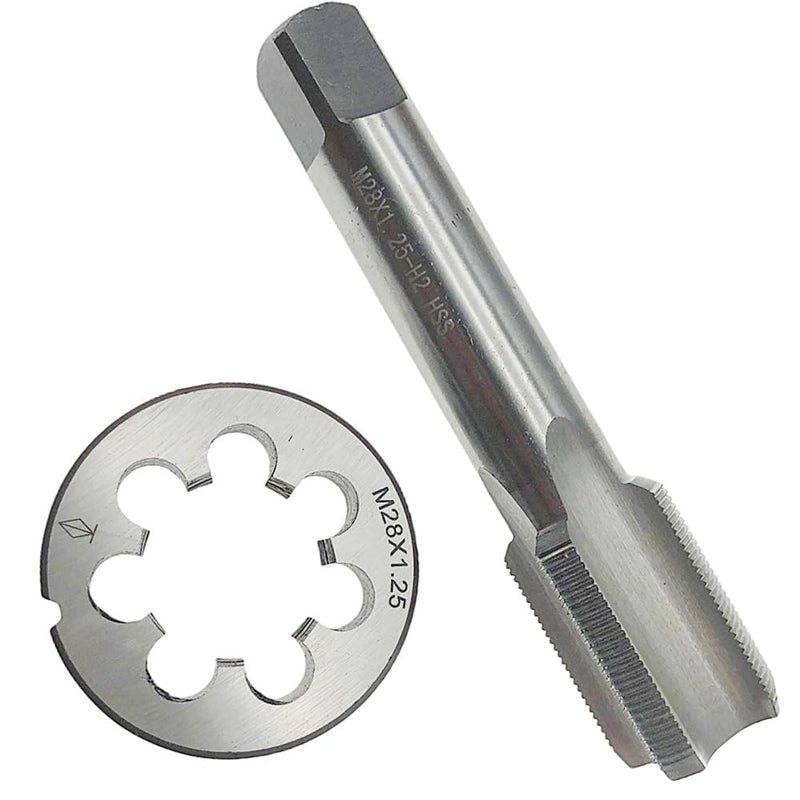 M28 X 1.25 Tap and Die Set RH Right Hand M28x1.25 Threading Tool Thread | Straight Fluted Machine