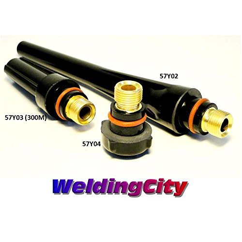 WeldingCity TIG Welding Accessory Kit (.040"-1/16"-3/32"-1/8") Collet-Collet Body-Ceramic Cup-Gasket-Back Cap for Torch 17, 18 and 26 Series Lincoln Miller Hobart ESAB Weldcraft CK AHP (T5) 17-pcs (.040"-1/8")