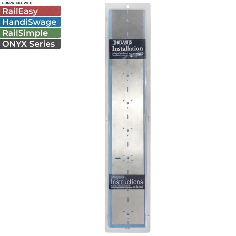 Atlantis RailEasy All-in-One Installation Tools Kit - Includes Drilling Template, Heavy Duty Cable Cutter & Installation Tools Set