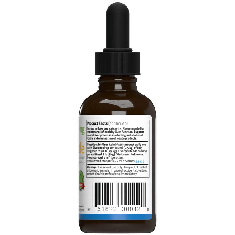 Pet Wellbeing - Milk Thistle for Cats - Natural Support for Feline Liver health - 2oz (59ml) - PawsPlanet Australia