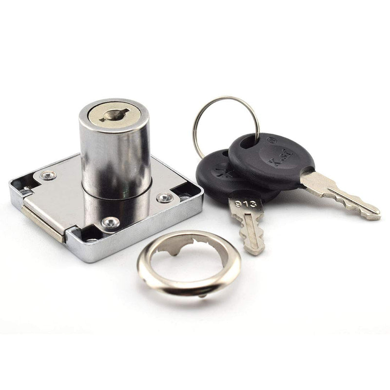 SDTC Tech Drawer Lock with Keys and Matching Screws for Cabinet/Wardrobe/Cupboard/Office Desk etc. (Cylinder Cam Length 22 mm) 22 mm Cylinder Cam