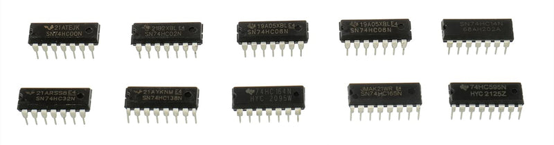 BOJACK 10 Values 30 Pcs Series Shift Output Registers IC chip,Including:SN74HC00N SN74HC02N SN74HC04N SN74HC08N SN74HC14N SN74HC32N SN74HC138N SN74HC164N SN74HC165N SN74HC595N IC Assortment Kit