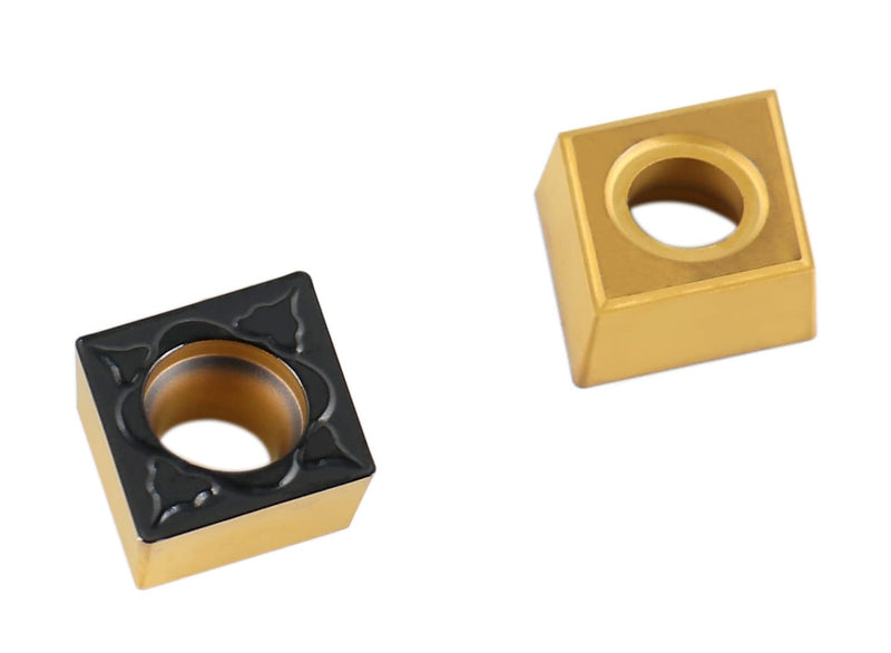 Accusize Industrial Tools Ccmt32.51-Md Cvd Coated Carbide Inserts, 10 Pcs/Box, Black and Yellow, 2200-1014