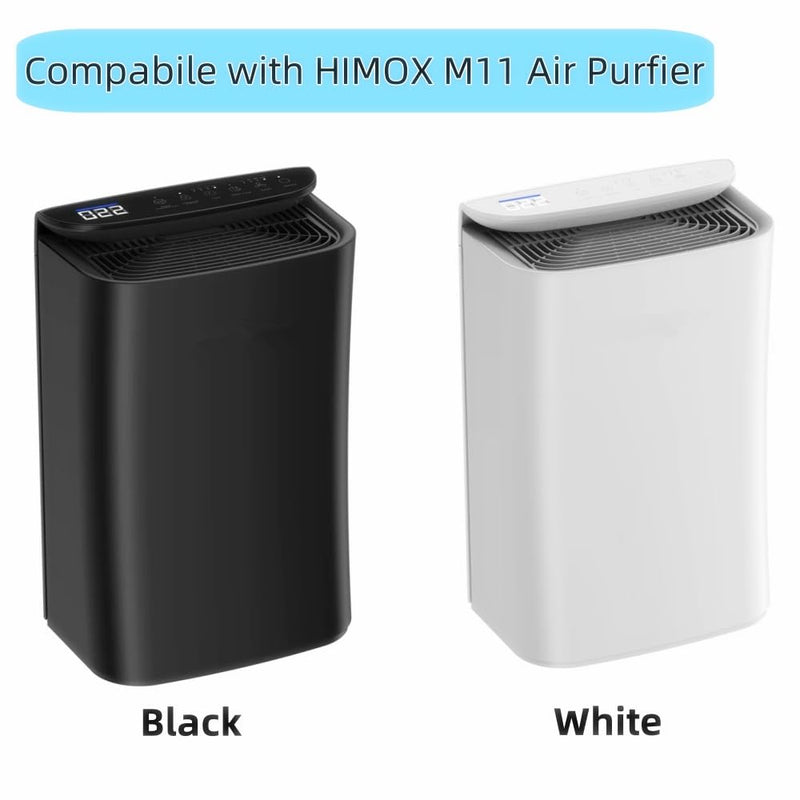 M11 HEPA Filter Compatible with HIMOX M11 Air Purifier, 3-in-1 True HEPA and High-Efficiency Activated Carbon Filter, 2 Pack