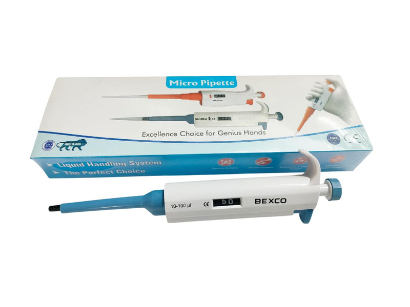 Set of 3 Micropipette Variable Volume 5-50 ul,10-100 ul,100-1000 ul Total 3 no. Combo Pack of Adjustable Volume Single Channel pipettes