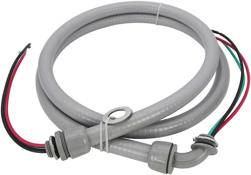 1/2" 4FT, 10THHN Wire-Non-Metallic Connectors, A/C Hook-up Whip Kit,A/C Disconnect Switch with Non-Fused 240V 60A Disconnect Box