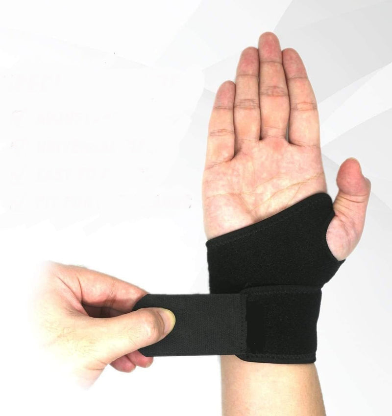 Wrist Brace for Carpal Tunnel, Comfortable and Adjustable Wrist Support Brace for Arthritis and Tendinitis, Wrist Compression Wrap for Pain Relief, Fit for Both Left Hand and Right Hand – Single Black