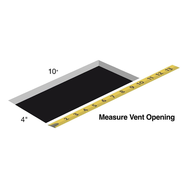 Rocky Mountain Goods Floor Register Vent for 4-Inch by 10-Inch Vent Openings (Item Dimensions 11.5 x 5.5") - Easy Adjust Air Supply Lever - Premium Finish - Heavy Duty to Allow Walk on use (Brown)