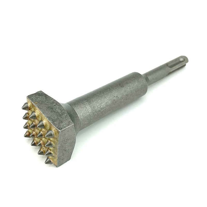 SDS Plus Bushing Tool, 5.5 inch x 1 1/4'' Square Head Concrete Bushing Bit, Concrete Roughness Coating Removal Repair Patch Prepare Chisel Drill Bit for Rotary Hammer, Masonry Stone Brick Wall (2 pcs) 2