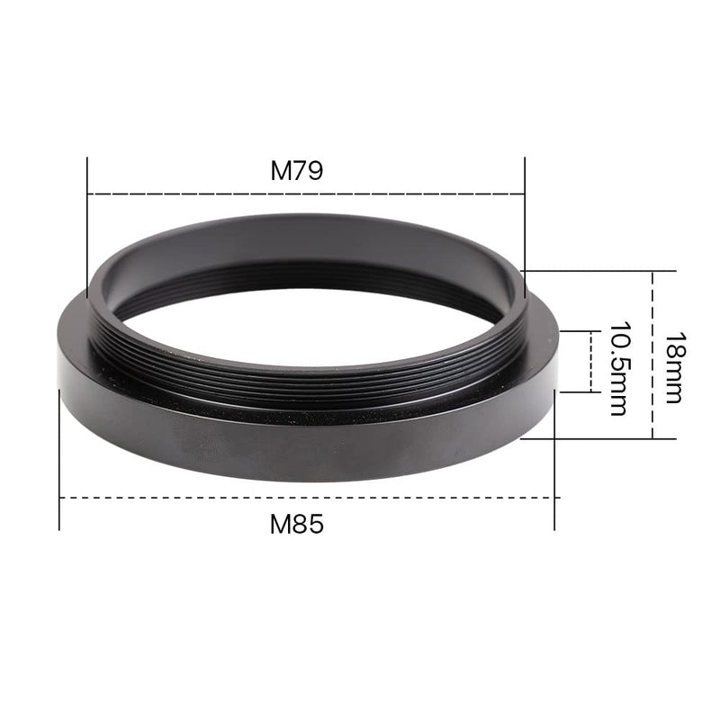 Cloudray F-theta Lens Adjust Mount Male Thread Height 34mm for Thread M85 M79 Fiber Laser Marking Machine M79-M85 H34(For Fiber Marking)