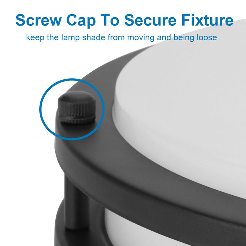 Screw Caps for Light Fixture, Ceiling Light Screw Cap Cover, Lamp Shade Holder Replacement Parts, Lamp Finals Decorative Hardware, Lamp Knob Nuts, Screw Top, Lamp Parts and Accessories 6 Pack Black