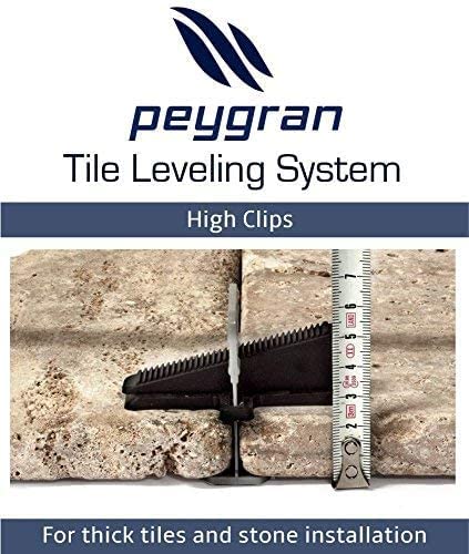 Peygran Leveling Tabs 16-30mm Tile Thickness 1mm Pack of 300 1/32" (1mm) - 300clips/bag