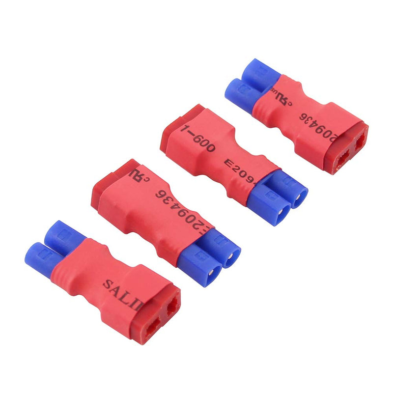 4pcs No Wires Connector: EC2 Male to Female T-Plug Style Adapter(C37-4)