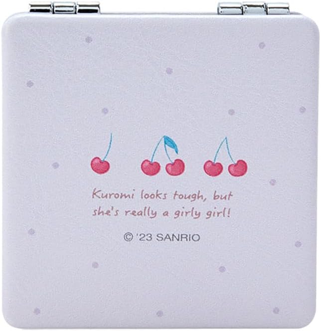 Sanrio 328774 Kuromi Kuromi Pocket Mirror, Compact Mirror, 2.4 x 2.4 x 0.3 inches (6 x 6 x 0.9 cm), New Life, Personal Accessories, Character 328774 - NewNest Australia