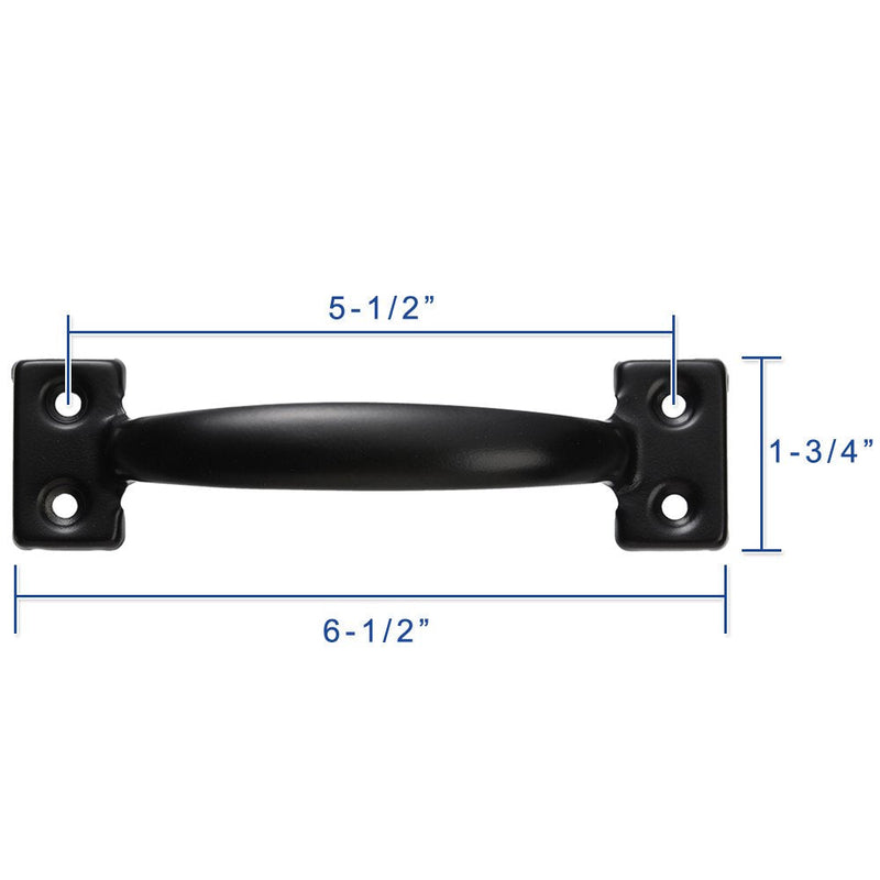 V171 6-1/2" Pulls in Black- 2 Pack