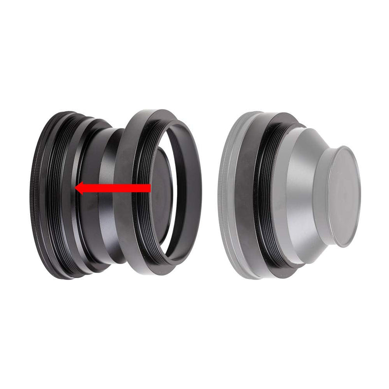 Cloudray F-theta Lens Adjust Mount Male Thread Height 34mm for Thread M85 M79 Fiber Laser Marking Machine M79-M85 H34(For Fiber Marking)