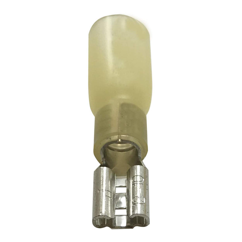 Sherco Auto USA 10 Pack - Heat Shrink & Crimp Insulated Female Quick Disconnect 8 AWG Gauge .250 Tab - Made in USA with All-American Materials Female .250 Tab 8 Gauge