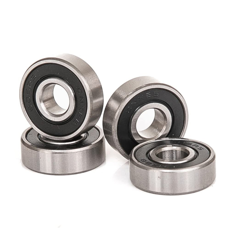 10 PCS 608-2RS Double Black Rubber Sealed Deep Groove Ball Bearings 8x22x7mm, Deep Groove Ball Bearing ABCE-3 Pre-Lubricated, Chromium Bearing Steel (608-2RS-BK, 10) 608-2RS-BK